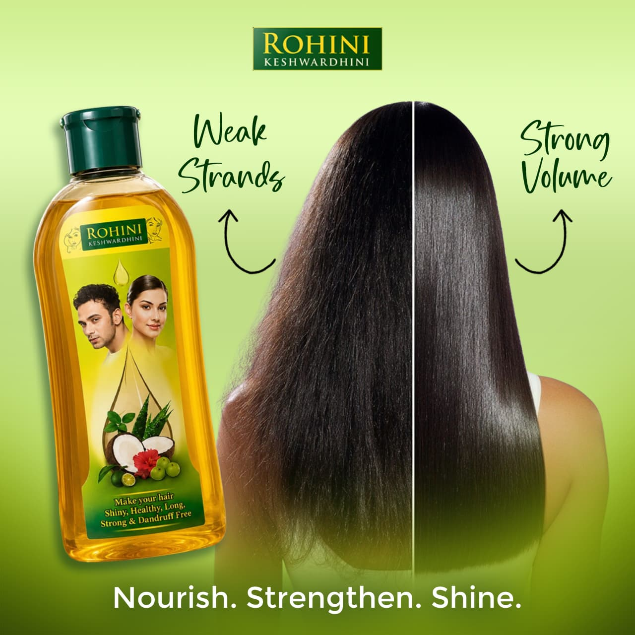 Before using hair oil